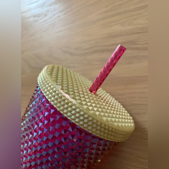 Starbucks Studded Venti Tumbler Cup Unicorn Dragon Fruit Ombre - Picture 2 of 5